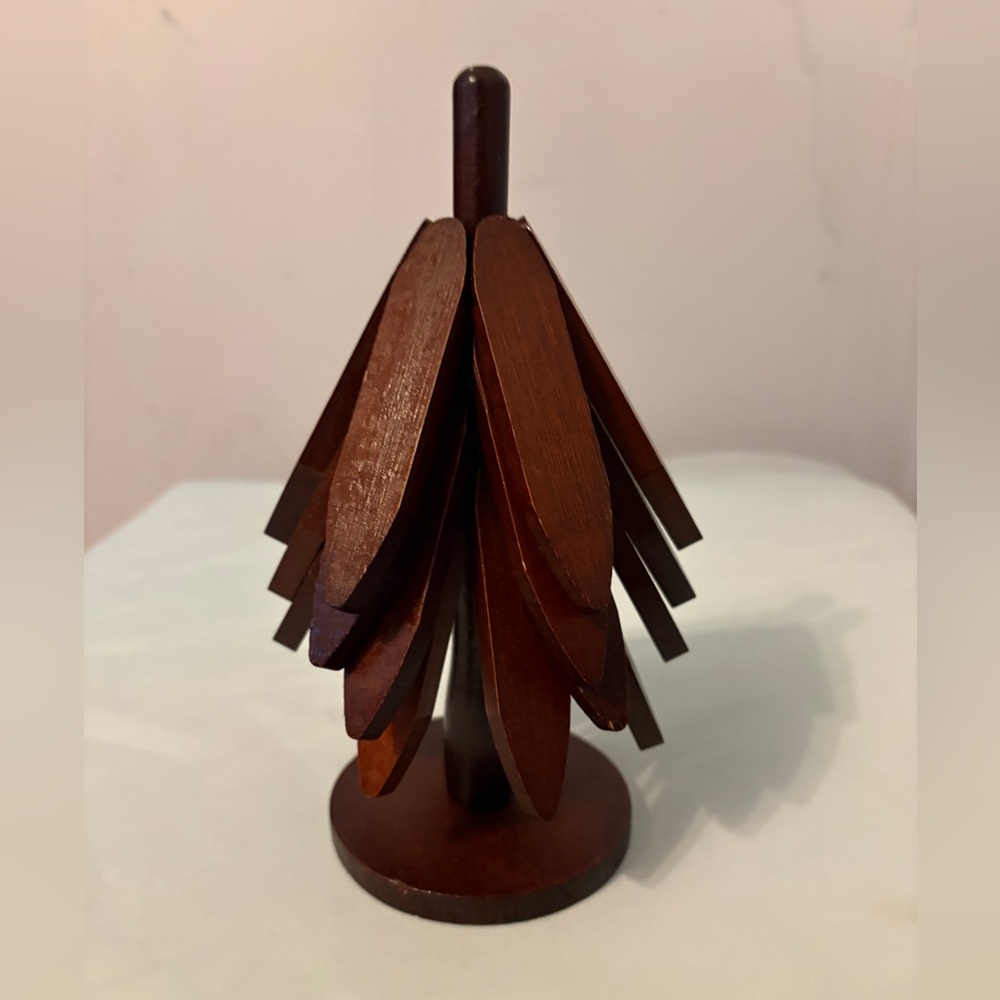 Wooden Tree Trivet Set